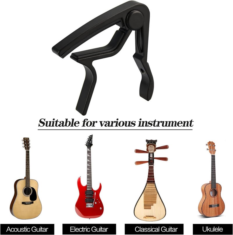 FGBNM 2 Set Guitar Capo Guitar Tuner Set, for Players and Beginners - Image 5
